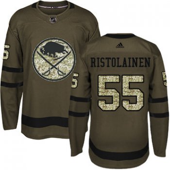 Adidas Sabres #55 Rasmus Ristolainen Green Salute to Service Youth Stitched NHL Jersey