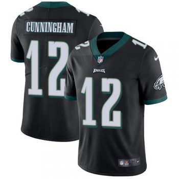Youth Nike Philadelphia Eagles #12 Randall Cunningham Black Alternate Stitched NFL Vapor Untouchable Limited Jersey