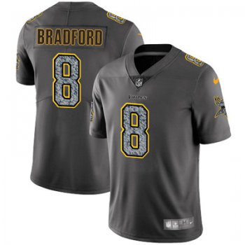 Youth Nike Minnesota Vikings #8 Sam Bradford Gray Static NFL Vapor Untouchable Game Jersey