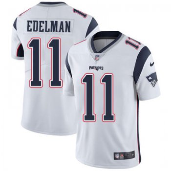 Youth Nike New England Patriots #11 Julian Edelman White Stitched NFL Vapor Untouchable Limited Jersey