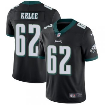 Youth Nike Philadelphia Eagles #62 Jason Kelce Black Alternate Stitched NFL Vapor Untouchable Limited Jersey
