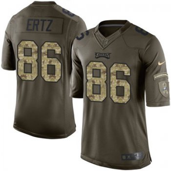 Youth Nike Philadelphia Eagles #86 Zach Ertz Green Stitched NFL Limited 2015 Salute to Service Jersey