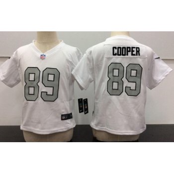 Toddler Oakland Raiders #89 Amari Cooper White 2016 Color Rush Stitched NFL Nike Jersey