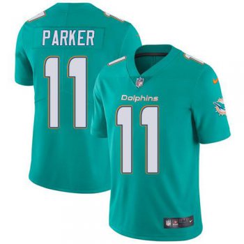 Youth Nike Dolphins #11 DeVante Parker Aqua Green Team Color Stitched NFL Vapor Untouchable Limited Jersey