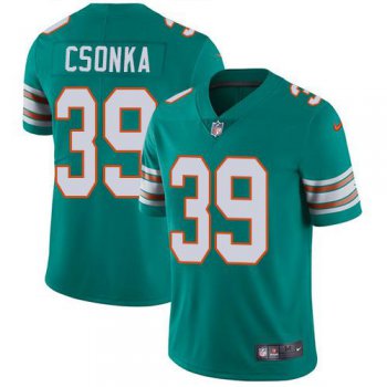 Youth Nike Dolphins #39 Larry Csonka Aqua Green Alternate Stitched NFL Vapor Untouchable Limited Jersey
