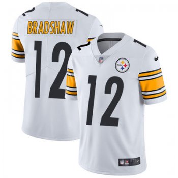 Youth Nike Steelers #12 Terry Bradshaw White Stitched NFL Vapor Untouchable Limited Jersey