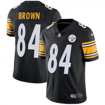 Youth Nike Steelers #84 Antonio Brown Black Team Color Stitched NFL Vapor Untouchable Limited Jersey