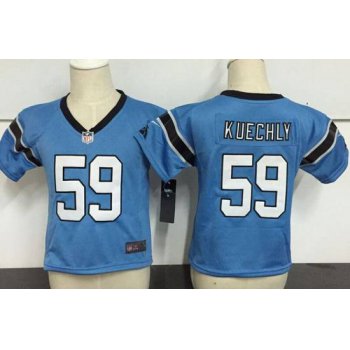 Toddler Carolina Panthers #1 Cam Newton Light Blue Alternate Stitched NFL Nike Game Jersey