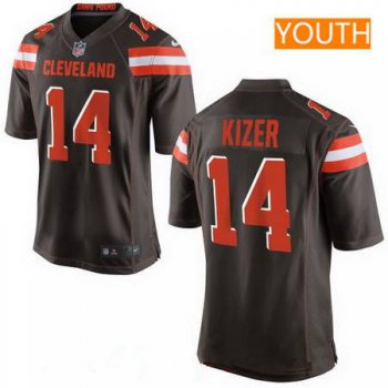 Youth 2017 NFL Draft Cleveland Browns #14 DeShone Kizer Brown Team Color Stitched NFL Nike Game Jersey