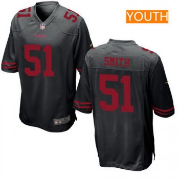 Youth San Francisco 49ers #51 Malcolm Smith Black Alternate Stitched NFL Nike Game Jersey