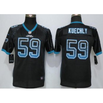 Youth Carolina Panthers #59 Luke Kuechly Black Drift Fashion NFL Nike Jersey