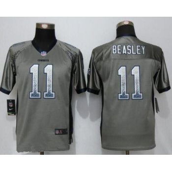 Youth Dallas Cowboys #11 Cole Beasley Gray Drift Stitched NFL Nike Fashion Jersey