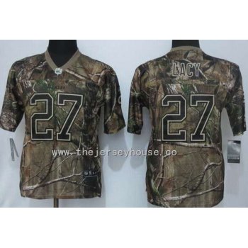 Youth Green Bay Packers #27 Eddie Lacy Camo Realtree NFL Nike Jersey