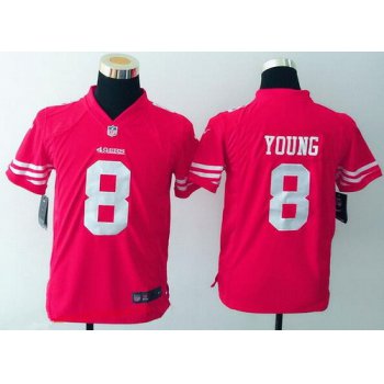Youth San Francisco 49ers #8 Steve Young Scarlet Red Retired Player NFL Nike Game Jersey