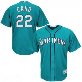 Youth Seattle Mariners Robinson Cano Majestic Northwest Green Alternate Cool Base Player Jersey