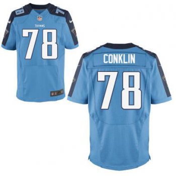 Youth Tennessee Titans #78 Jack Conklin Nike Light Blue 2016 Draft Pick Game Jersey