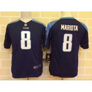 Youth Tennessee Titans #8 Marcus Mariota Navy Blue Alternate NFL Nike Game Jersey
