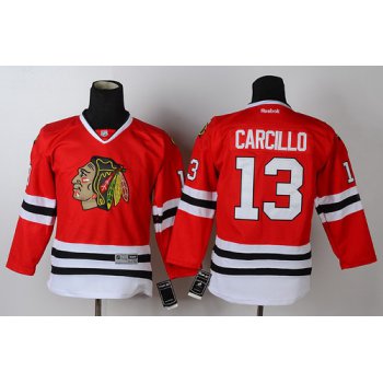 Chicago Blackhawks #13 Daniel Carcillo Red Kids Jersey