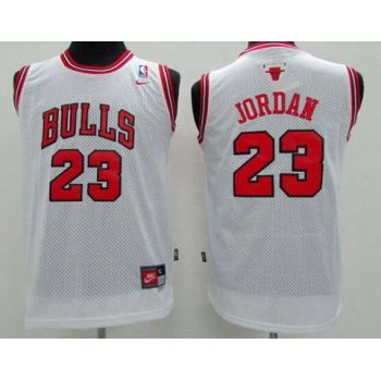 Chicago Bulls #23 Michael Jordan White Kids Jersey