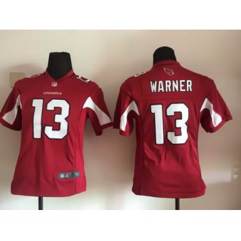 Youth Arizona Cardinals #13 Kurt Warner Red Retired Player NFL Nike Game Jersey