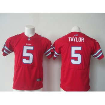 Youth Buffalo Bills #5 Tyrod Taylor Red 2015 NFL Nike Game Jersey