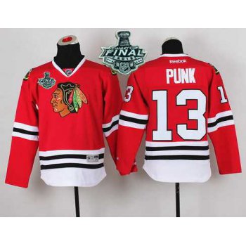 Youth Chicago Blackhawks #13 CM Punk 2015 Stanley Cup Red Jersey