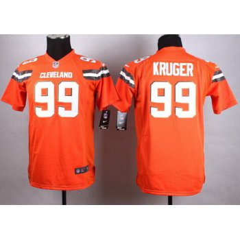 Youth Cleveland Browns #99 Paul Kruger 2015 Nike Orange Game Jersey