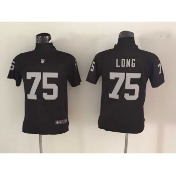 Youth Oakland Raiders #75 Howie Long Nike Black Game Jersey