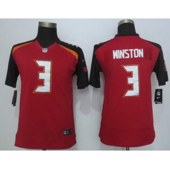 Youth Tampa Bay Buccaneers #3 Jameis Winston Nike Red Limited Jersey