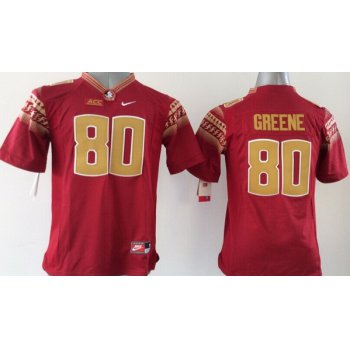 Florida State Seminoles #80 Rashad Greene 2014 Red Limited Kids Jersey
