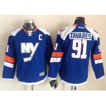 New York Islanders #91 John Tavares 2014 Stadium Series Blue Kids Jersey