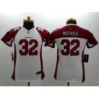 Nike Arizona Cardinals #32 Tyrann Mathieu White Limited Kids Jersey