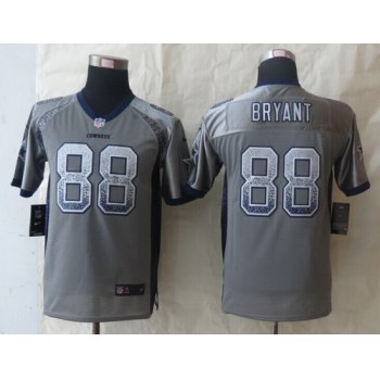 Nike Dallas Cowboys #88 Dez Bryant Drift Fashion Gray Kids Jersey
