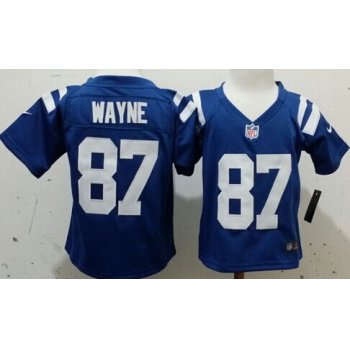 Nike Indianapolis Colts #87 Reggie Wayne Blue Toddlers Jersey
