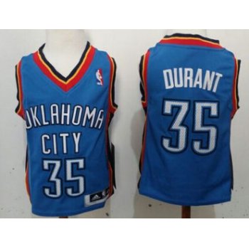 Oklahoma City Thunder #35 Kevin Durant Blue Toddlers Jersey