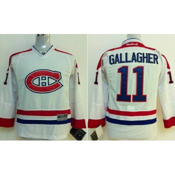 Montreal Canadiens #11 Brendan Gallagher White Kids Jersey