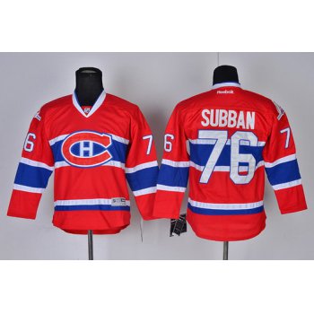 Montreal Canadiens #76 P.K. Subban Red Kids Jersey