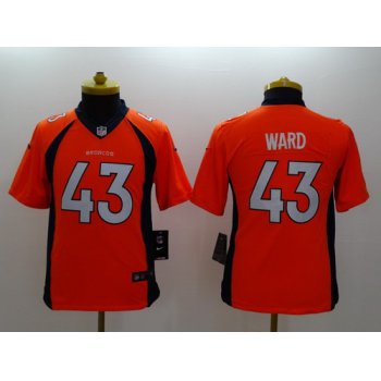 Nike Denver Broncos #43 T.J. Ward 2013 Orange Limited Kids Jersey