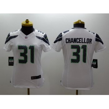 Nike Seattle Seahawks #31 Kam Chancellor White Limited Kids Jersey