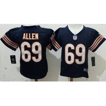 Nike Chicago Bears #69 Jared Allen Blue Toddlers Jersey