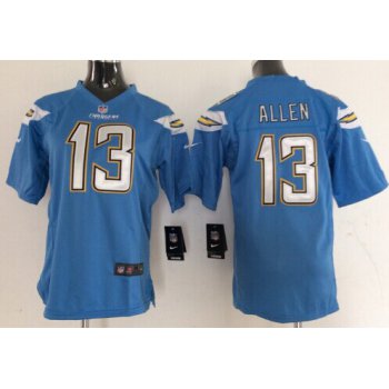 Nike San Diego Chargers #13 Keenan Allen 2013 Light Blue Game Kids Jersey