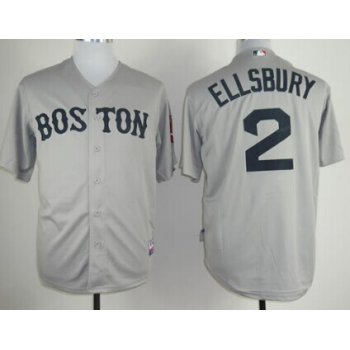 Boston Red Sox #2 Jacoby Ellsbury Gray Kids Jersey