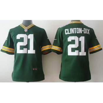 Nike Green Bay Packers #21 Ha Ha Clinton-Dix Green Game Kids Jersey