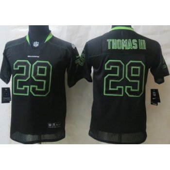 Nike Seattle Seahawks #29 Earl Thomas III Lights Out Black Kids Jersey