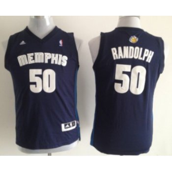 Memphis Grizzlies #50 Zach Randolph Navy Blue Kids Jersey