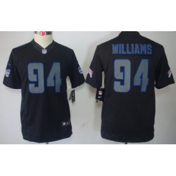 Nike Buffalo Bills #94 Mario Williams Black Impact Limited Kids Jersey
