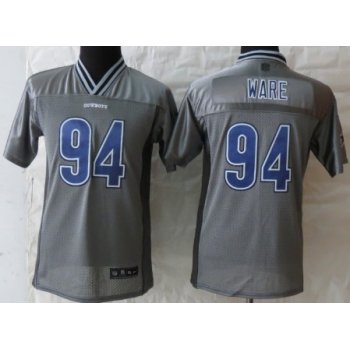 Nike Dallas Cowboys #94 DeMarcus Ware 2013 Gray Vapor Kids Jersey