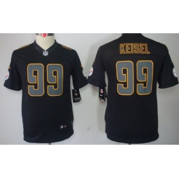 Nike Pittsburgh Steelers #99 Brett Keisel Black Impact Limited Kids Jersey