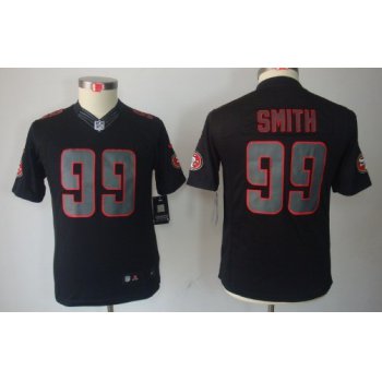 Nike San Francisco 49ers #99 Aldon Smith Black Impact Limited Kids Jersey