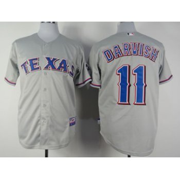 Texas Rangers #11 Yu Darvish Gray Kids Jersey